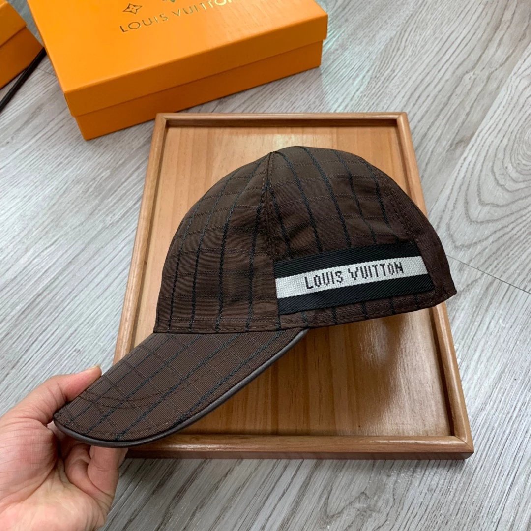 Louis Vuitton Damier Ebene Baseball Cap Brown - 13