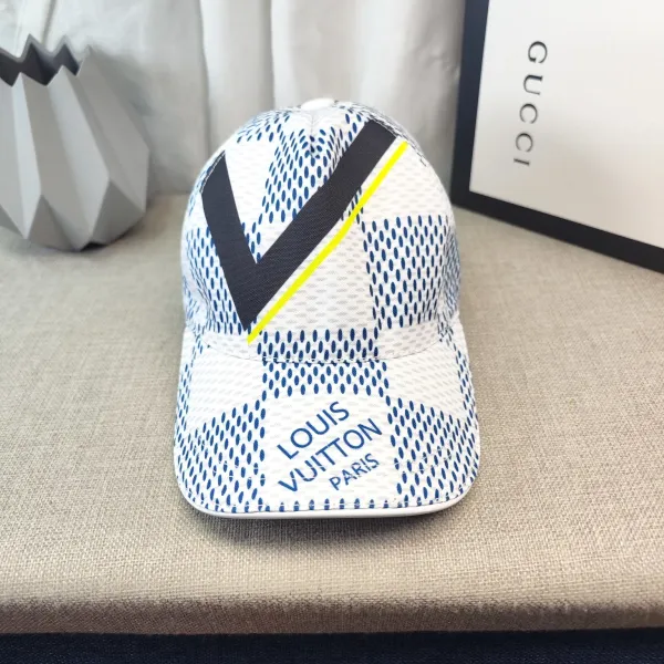 Louis Vuitton LV Logo Suede Baseball Cap Beige - 11
