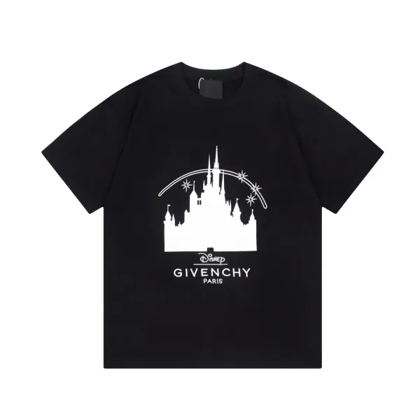 Givenchy Logo Print Washed Black T-Shirt - 14
