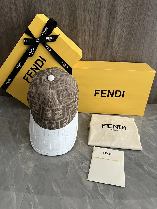 Fendi Hats FF monogram baseball cap product detail image 13
