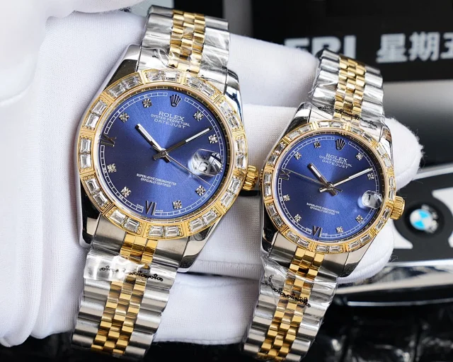 Rolex Watches Day-Date Crystal-Set Bracelet Watch product detail image 10