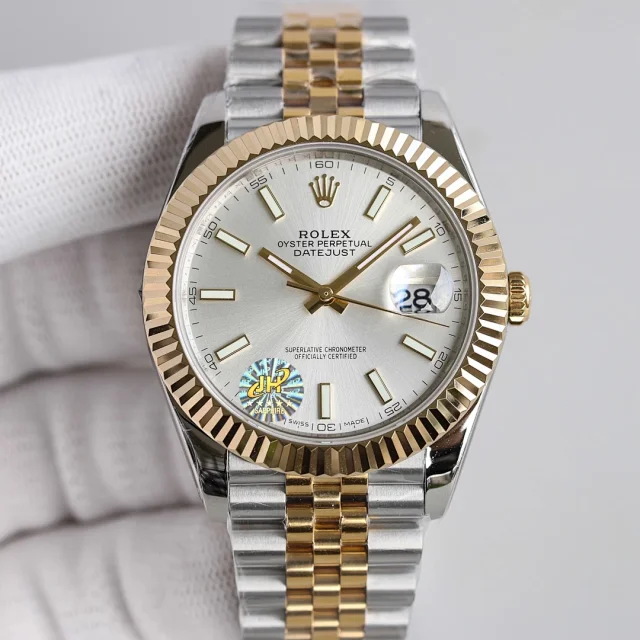 Rolex Watches Datejust two-tone stainless steel bracelet watch product detail image 14