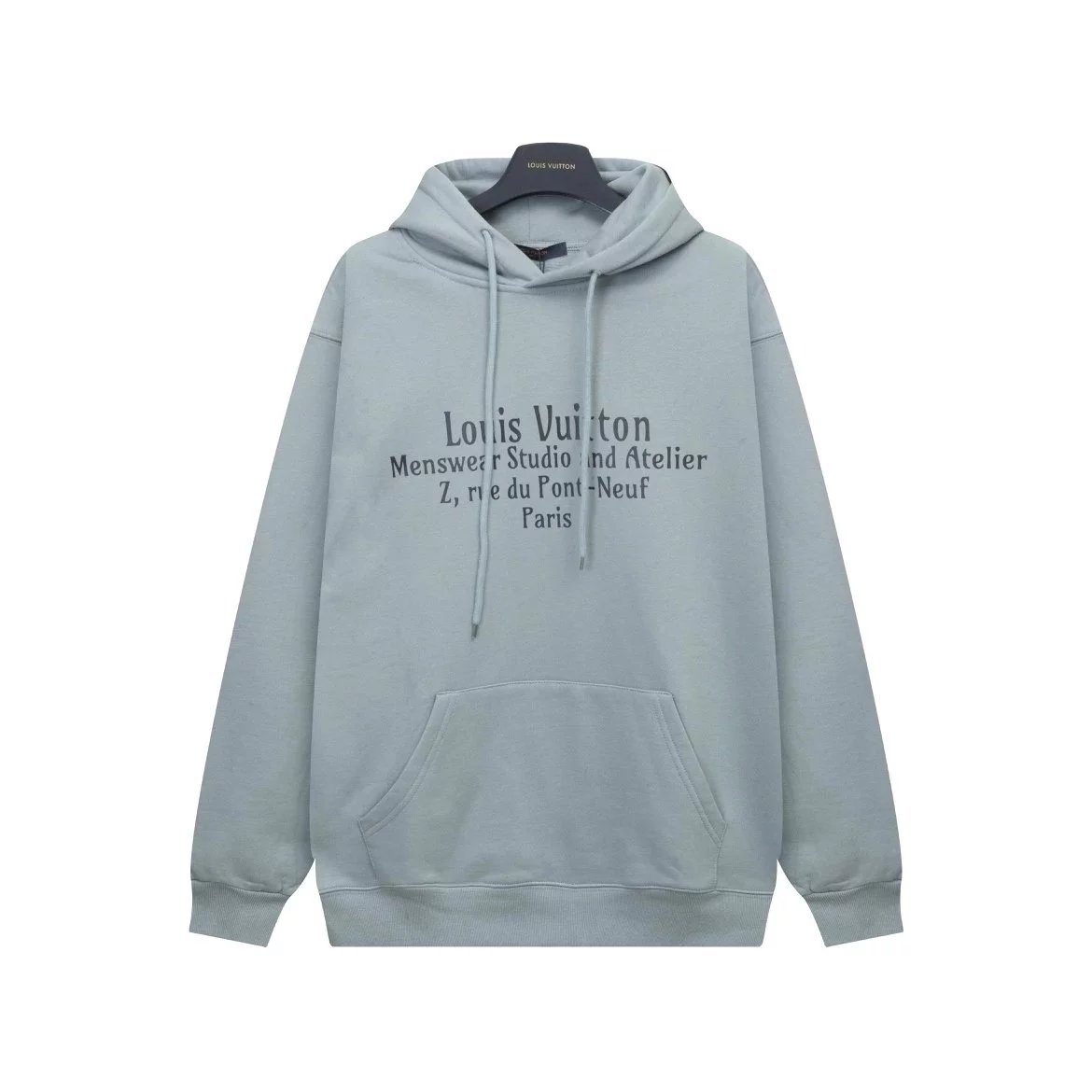 Louis Vuitton Eye Logo Embroidered Sweatshirt Beige Hoodie - 11