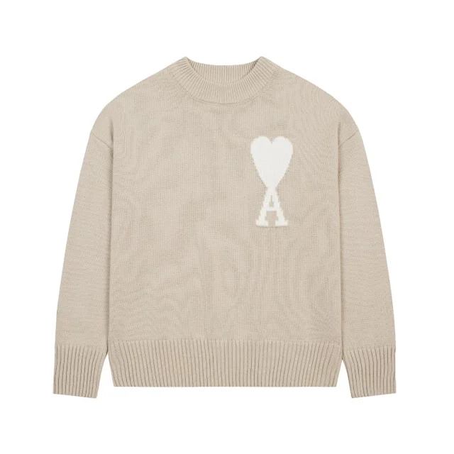 AMI Paris Knitwear de Coeur crewneck sweater product detail image 15