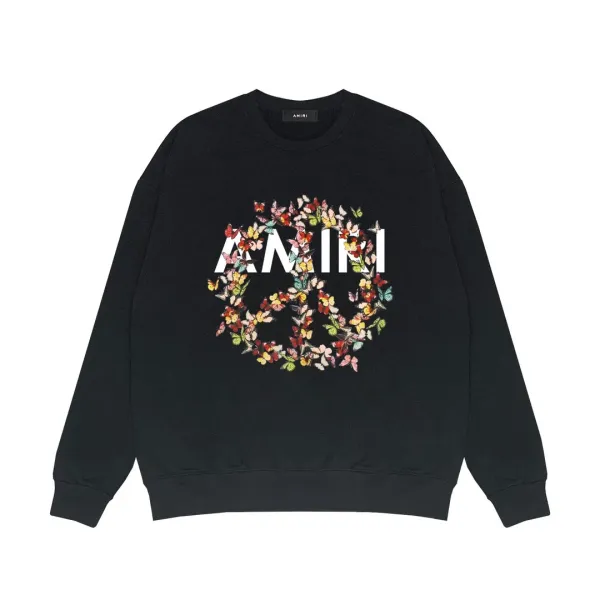 Amiri Dove Graphic Black Hoodie - 11
