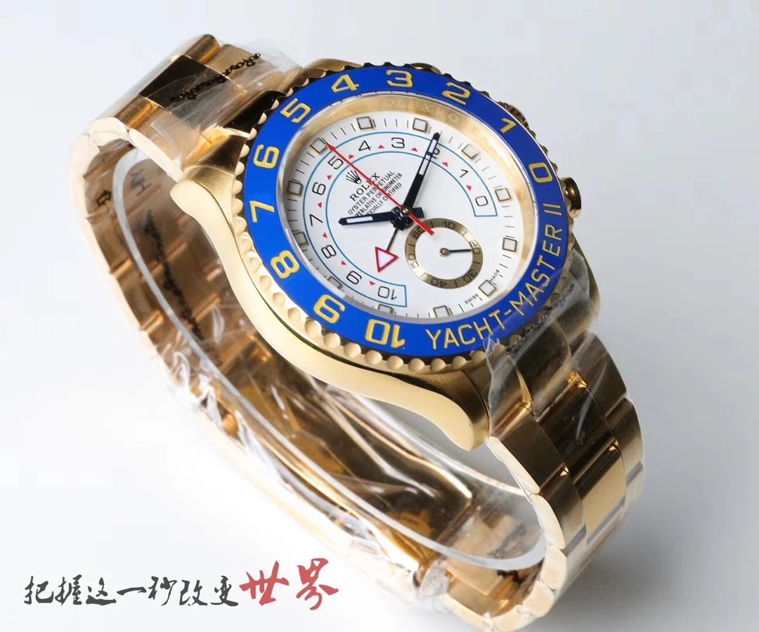 Rolex Yacht-Master II Blue and Gold Mechanical Watch - 14