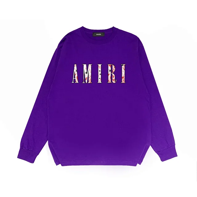 AMIRI Hoodies & Sweatshirts Crewneck Logo-Print Sweatshirt product detail image 12