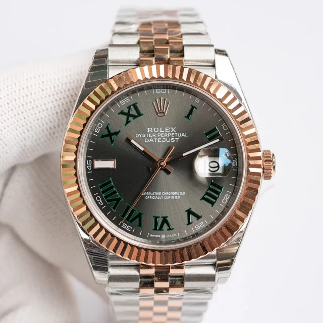 Rolex Watches Datejust two-tone stainless steel bracelet watch product detail image 11
