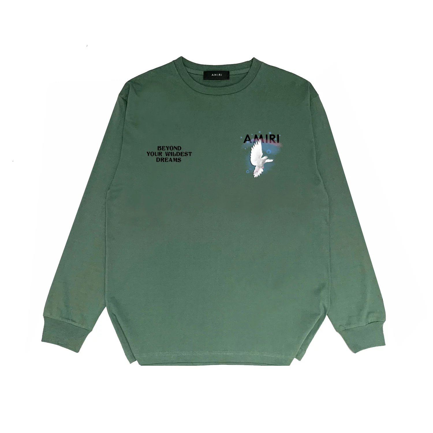 Amiri Beyond Your Wildest Dreams Dove Graphic Sweatshirt Gray - 12