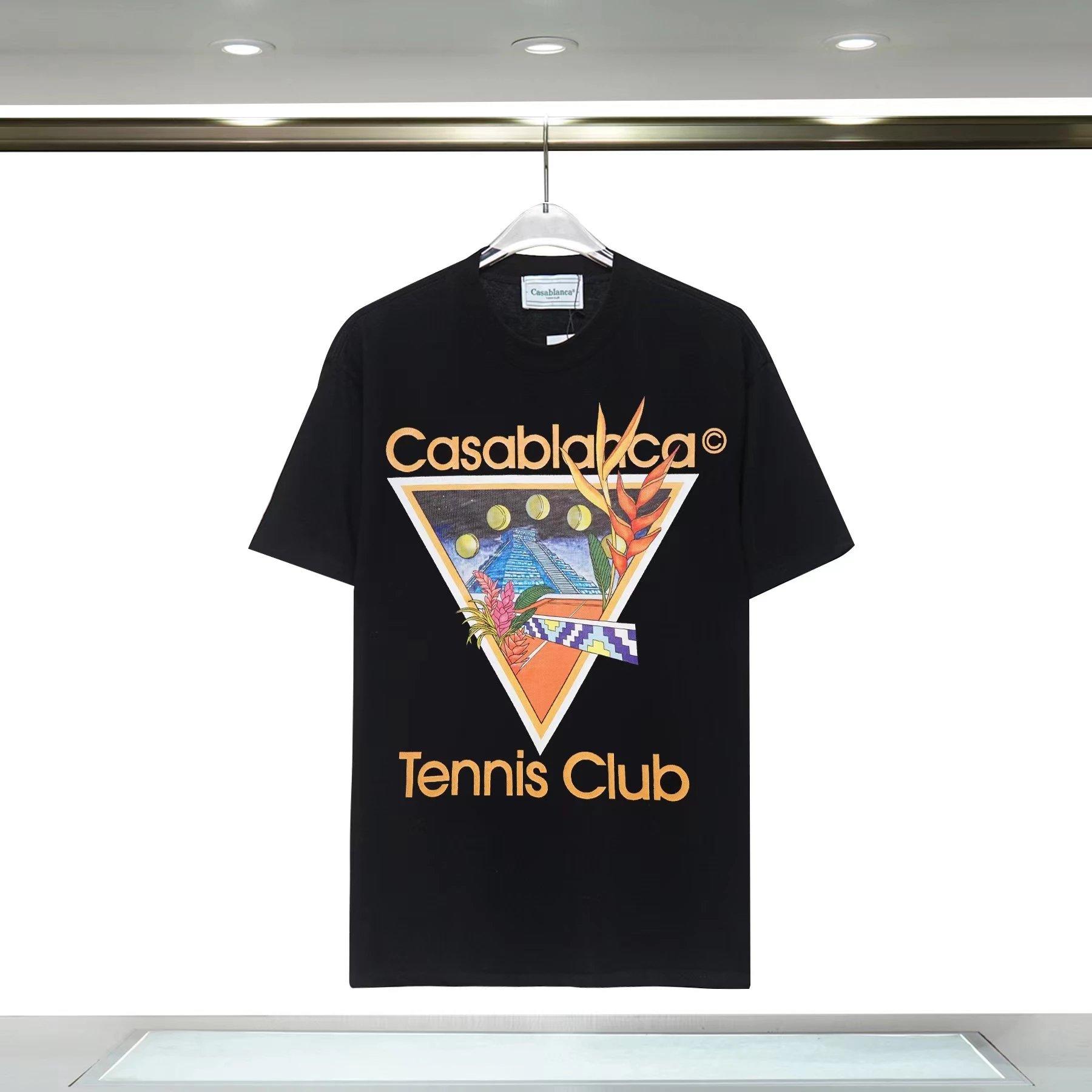 Casablanca T-Shirts Short-Sleeve Graphic T-Shirt — 35