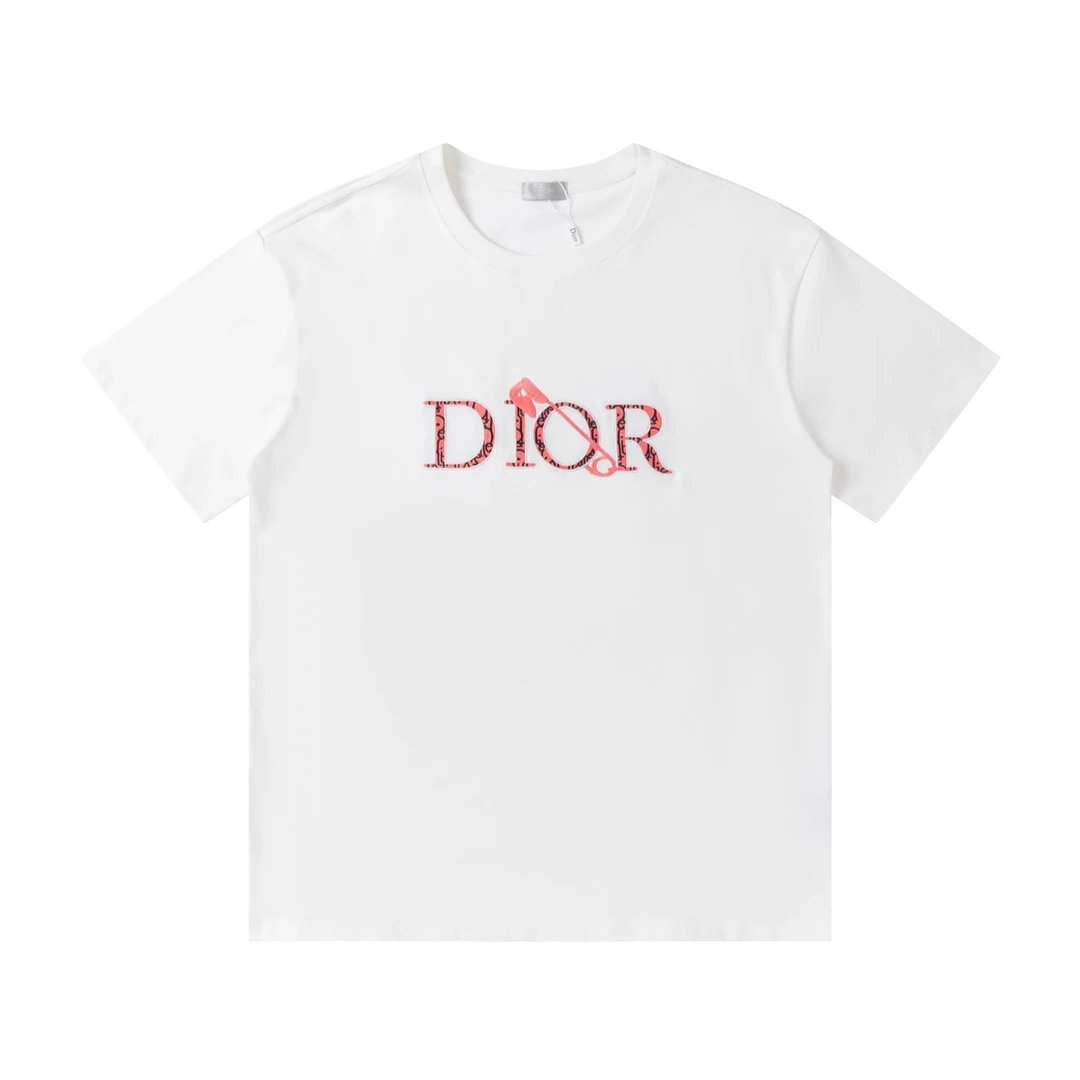 Dior Oblique Logo Print Black T-Shirt - 14