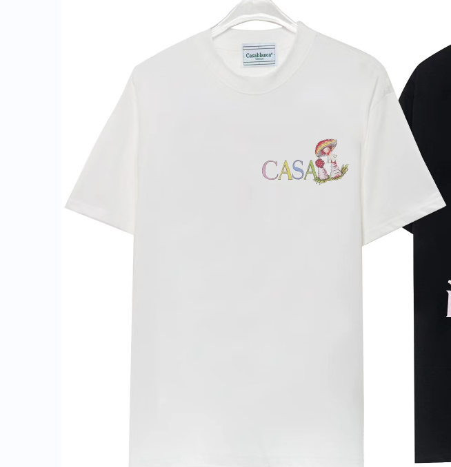 Casa Casa Mushroom Embroidered White T-Shirt White