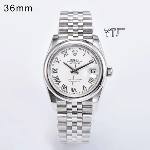 Rolex Day-Date II Rainbow Diamond Pave Mechanical Watch - 11