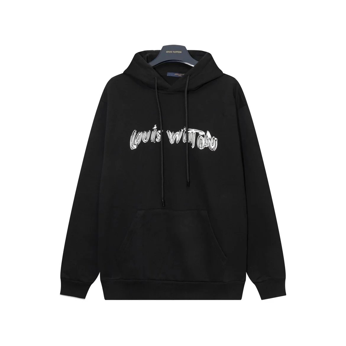 Louis Vuitton Eye Logo Embroidered Sweatshirt Beige Hoodie - 13