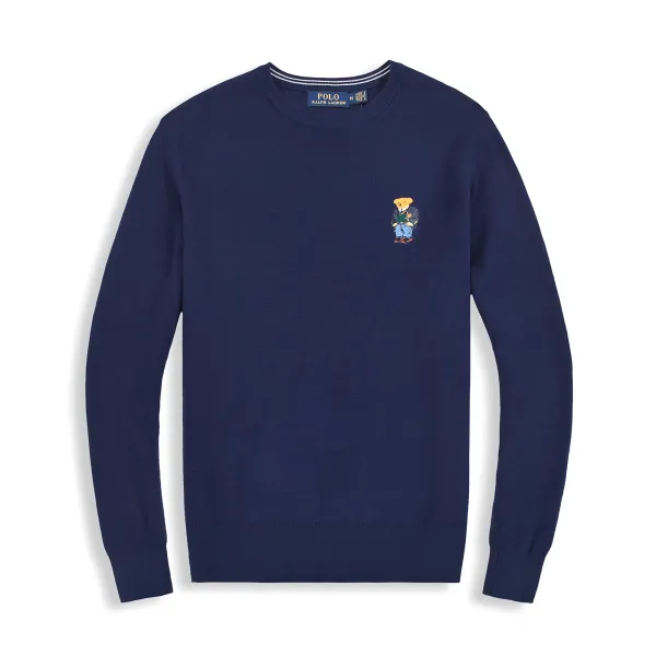 Ralph Lauren Classic Crewneck Sweater Burgundy - 13