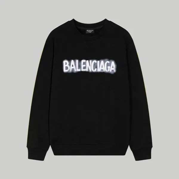 Balenciaga Logo Wave Sweatshirt White - 13