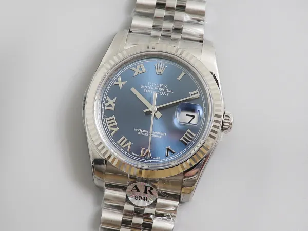 Rolex Day-Date II Rainbow Diamond Pave Mechanical Watch - 14