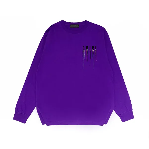 Amiri Beverly Hills Rodeo Drive Purple Long-Sleeve T-Shirt - 15