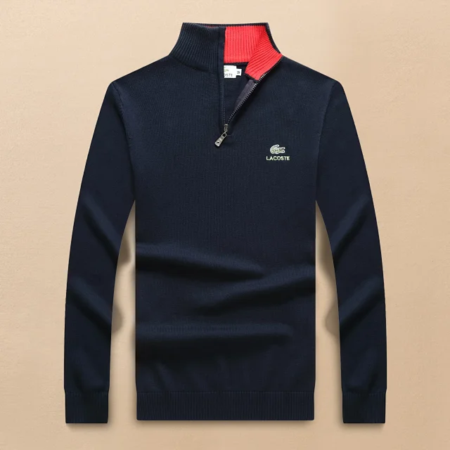 Lacoste Knitwear Crew-Neck Crocodile Logo Knit Sweater product detail image 12