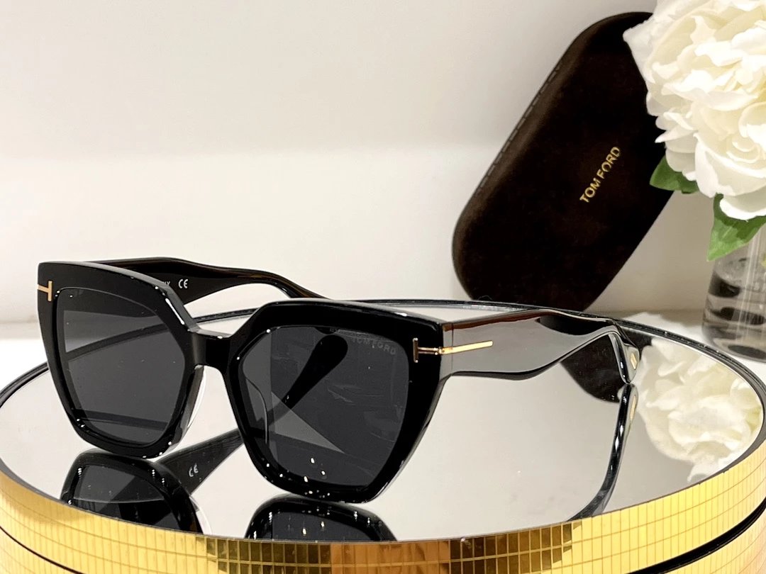 Tom Ford FT0941 Black Acetate Sunglasses with Gold Accents - 1
