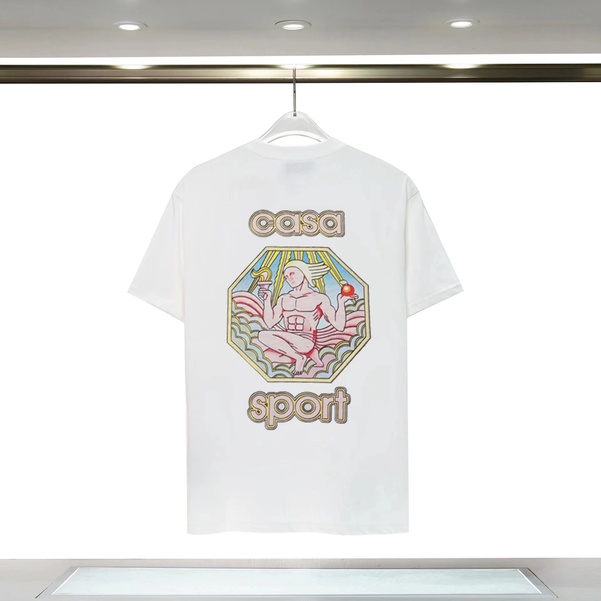 Casablanca T-Shirts Short-Sleeve Graphic T-Shirt — 9