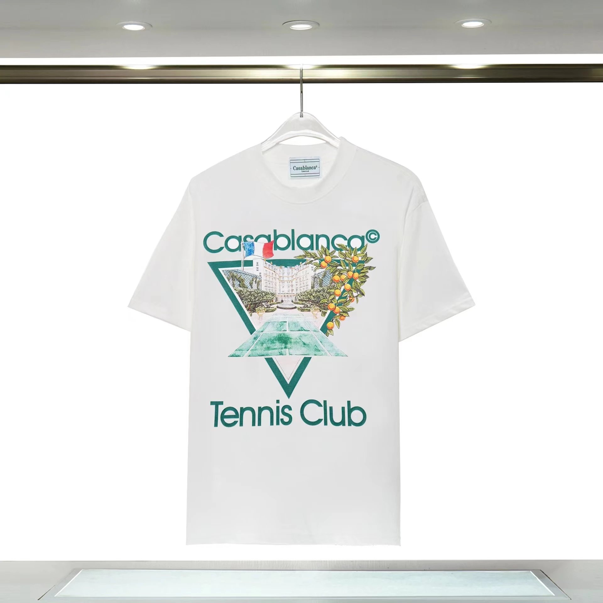 Casablanca T-Shirts Short-Sleeve Graphic T-Shirt — 13