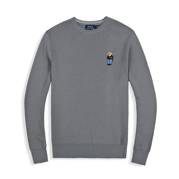Ralph Lauren Classic Crewneck Sweater Burgundy - 11