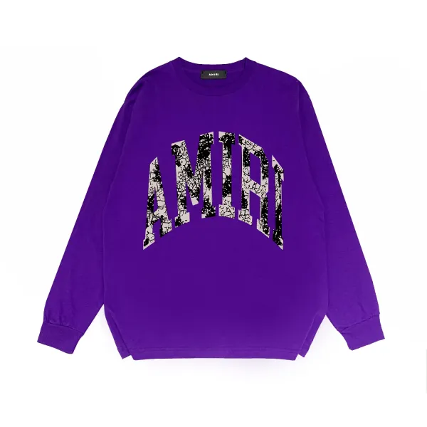 Amiri Take It Easy Baby Purple Graphic Sweatshirt - 15
