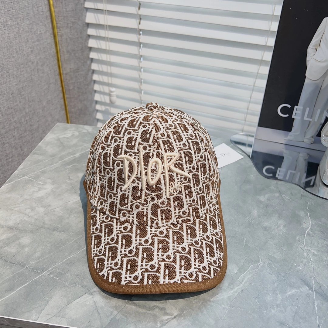 Dior Oblique Monogram Baseball Cap Navy and White - 11