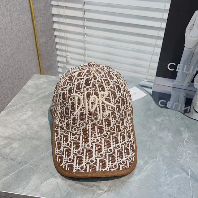 Dior Hats Oblique Monogram Embroidered Logo Baseball Cap product detail image 10
