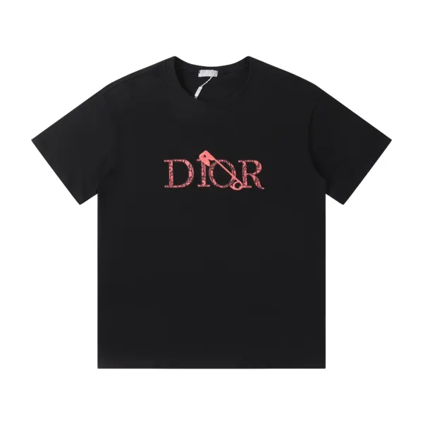 Dior CD Logo Light Blue T-Shirt - 14