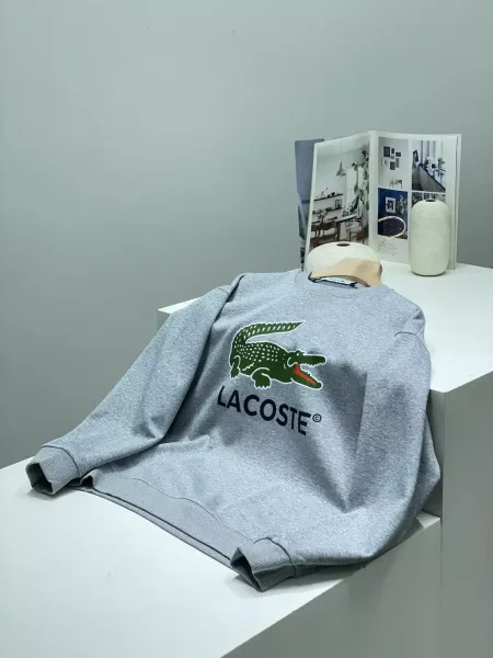 Lacoste Color-Block Crewneck Sweater Navy Green Light Blue - 11