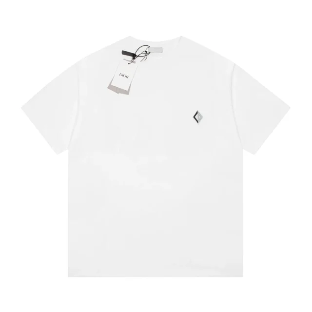 Dior T-Shirts Embroidered Logo Graphic product detail image 14