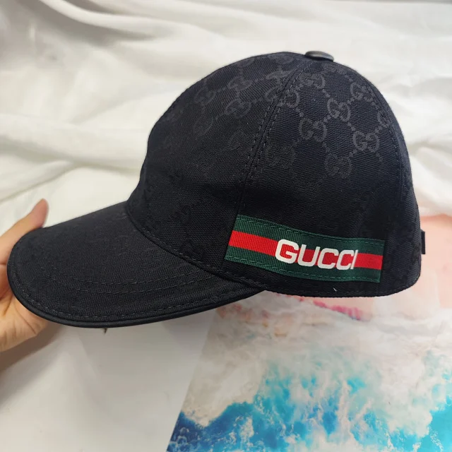 Gucci Hats GG monogram baseball cap with curved brim product detail image 12