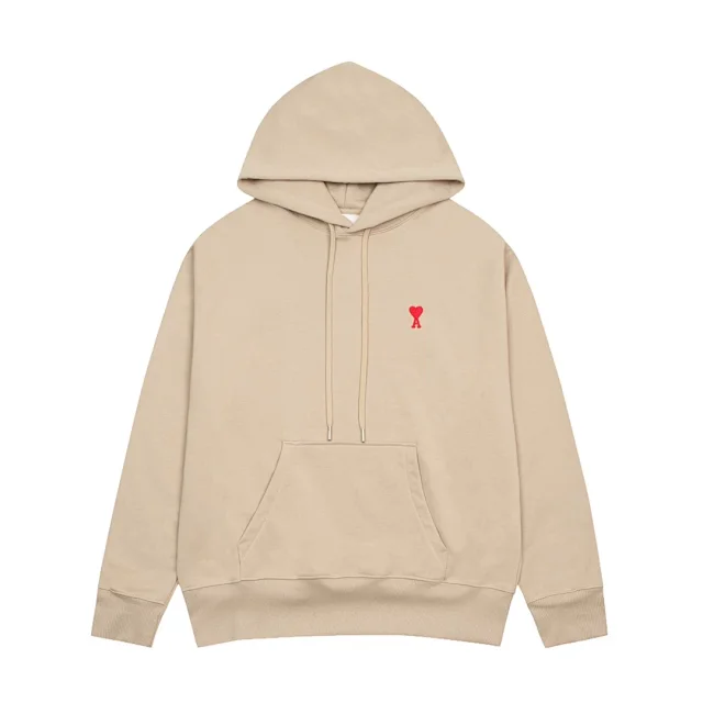 AMI Paris Hoodies & Sweatshirts de Coeur embroidered pullover hoodie product detail image 13