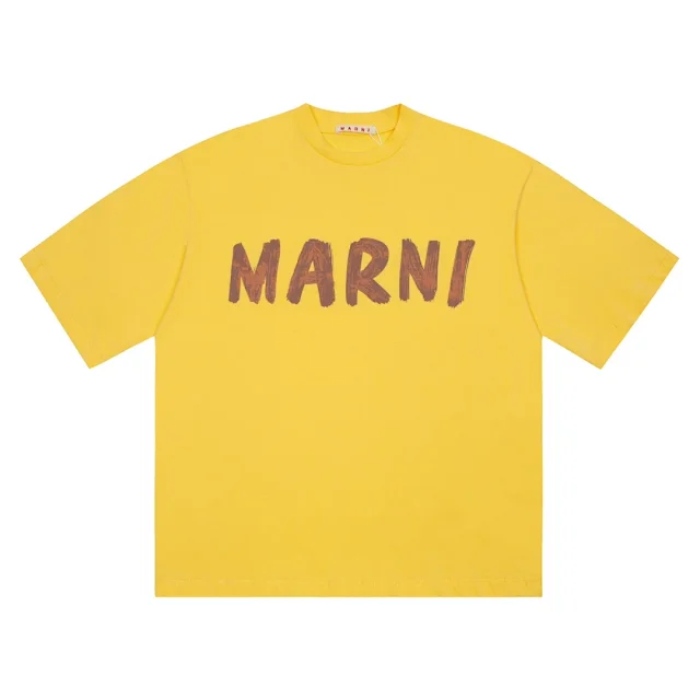 Marni T-Shirts Logo Print Short-Sleeve T-Shirt product detail image 12