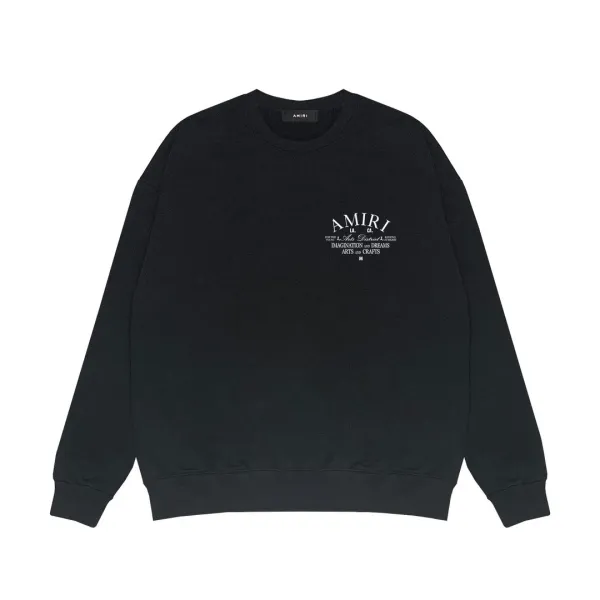 Amiri Dot Logo Crewneck Sweatshirt Black - 12