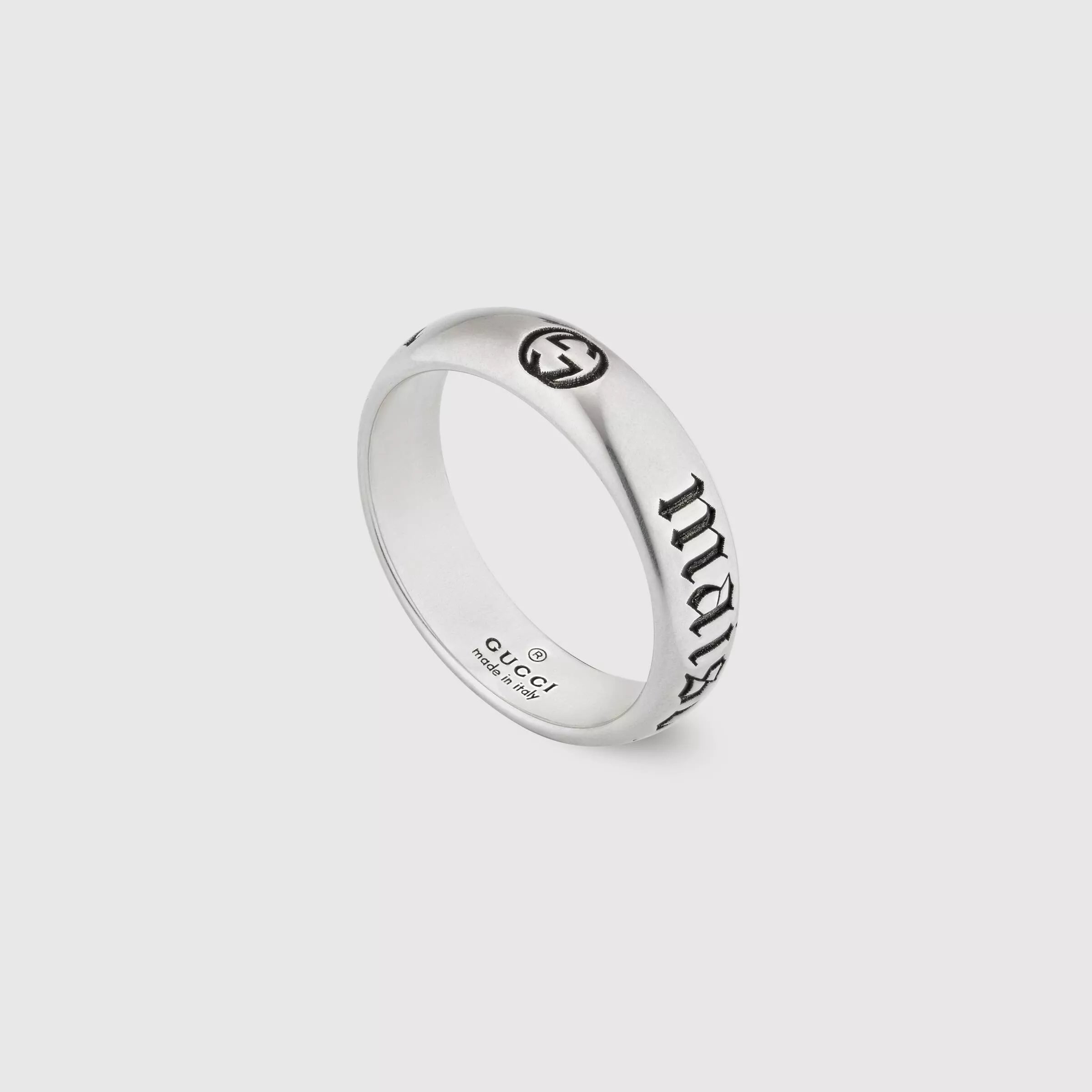 Gucci GG Marmont Wide Ring Silver Jewelry - 14
