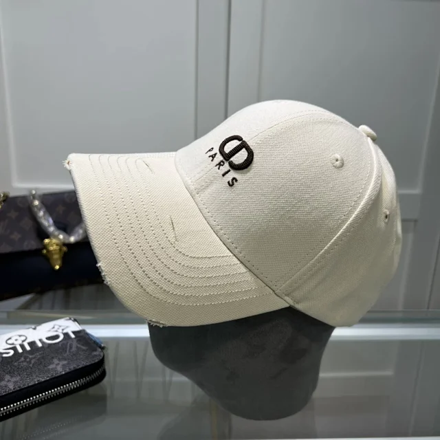 Dior Hats Oblique Monogram Embroidered Logo Baseball Cap product detail image 14