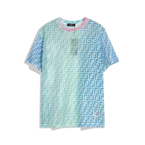 Fendi Abstract Tie-Dye Print T-Shirt - 12