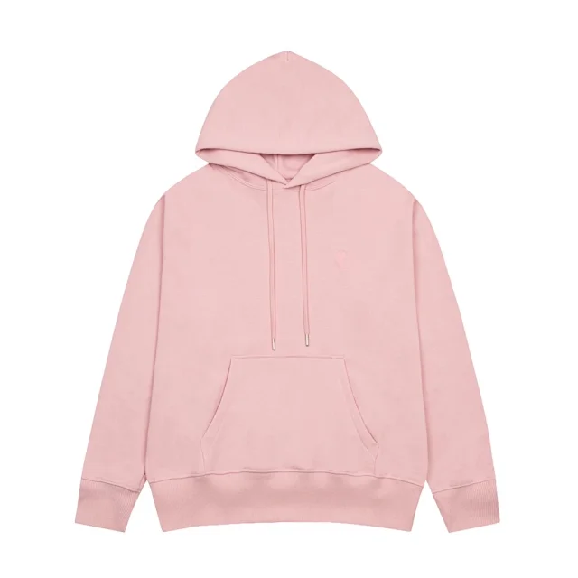 AMI Paris Hoodies & Sweatshirts de Coeur embroidered pullover hoodie product detail image 10