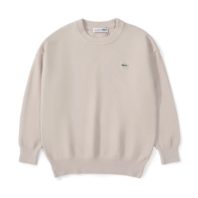 Lacoste Knitwear Crew-neck knit sweater with crocodile logo product detail image 10