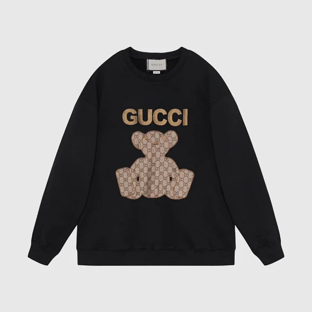 Gucci Hoodies & Sweatshirts Logo hoodie with contrasting sleeve stripes product detail image 12