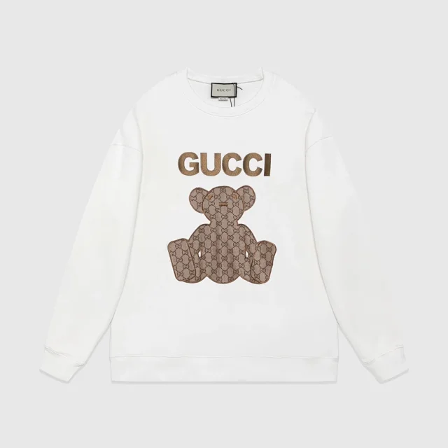 Gucci Hoodies & Sweatshirts Logo hoodie with contrasting sleeve stripes product detail image 13
