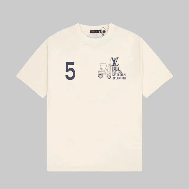 Louis Vuitton T-Shirts Short-Sleeve Graphic Print product detail image 14