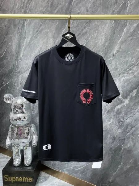 Chrome Hearts x Supreme Black Embroidered Logo T-Shirt - 14