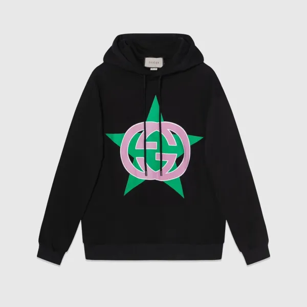 Gucci GG Logo Print Cream Hoodie - 13
