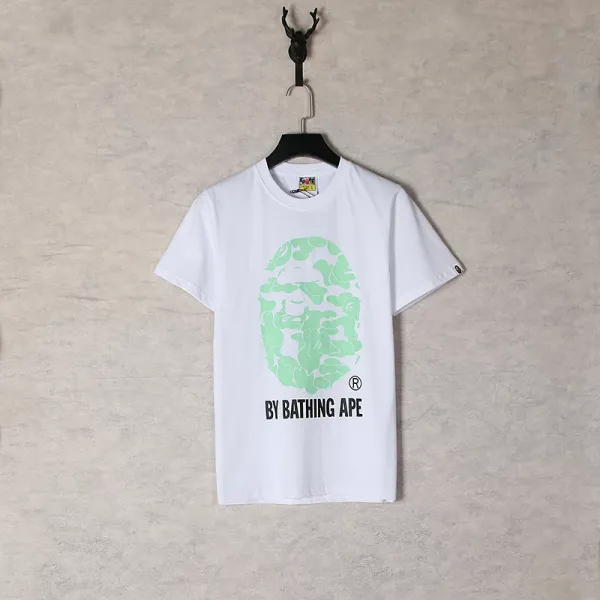 A Bathing Ape Camo Circle Logo White T-Shirt - 12