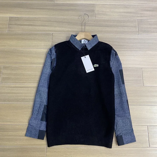 Lacoste Knitwear Crew-neck knit sweater with crocodile logo product detail image 11