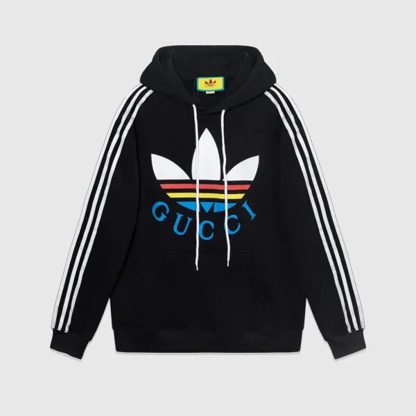 Gucci GG Logo Print Cream Hoodie - 12